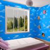 Blue Sky 3D Wallpapers DIY Self Adhesive Home Decor Waterproof Wall Stickers Living Room Background Mural Peel and Stick