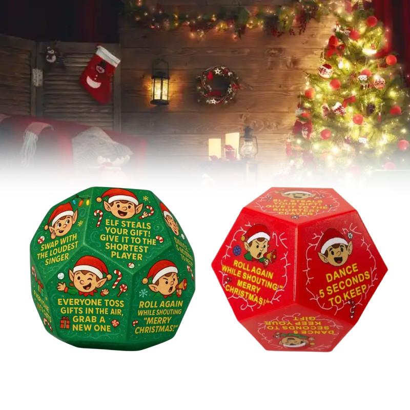 Hilarious Christmas Gift Exchange Party Game Dice Plastic Festive Fun For Family Celebrations