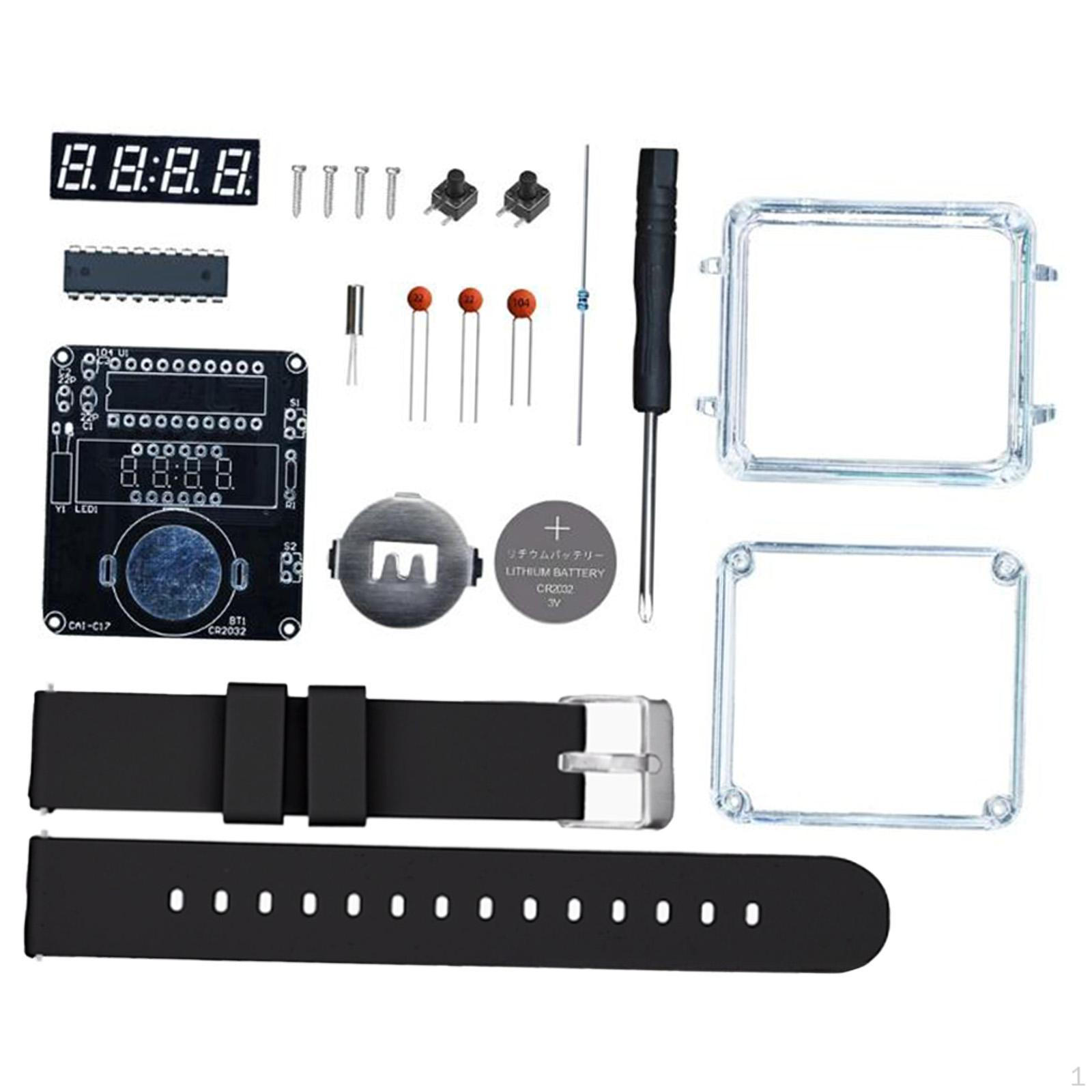 

Набор для сборки электронных часов своими руками, светодиодный цифровой дисплей, учебное пособие, сувениры для вечеринок