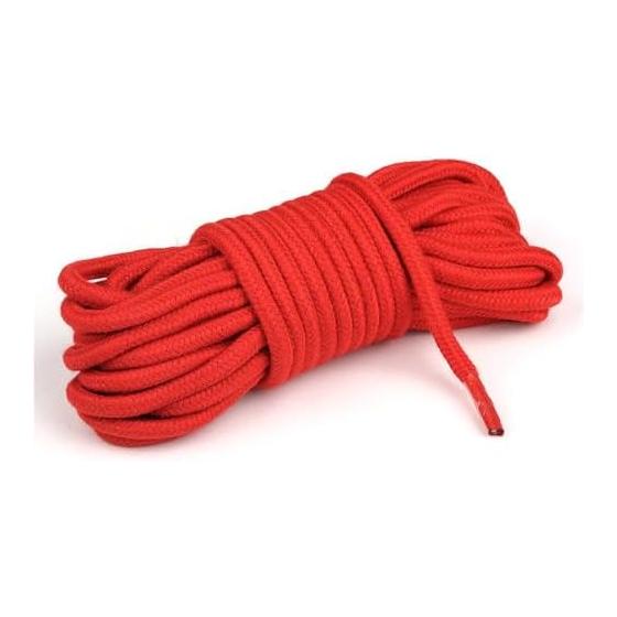 ILLIDAN Cotton Rope 8mm General Purpose Rope Length 10M Soft Thick Natural Cotton Handmade Interior Decoration Craft DIY Cotton (8mm/10M Red)