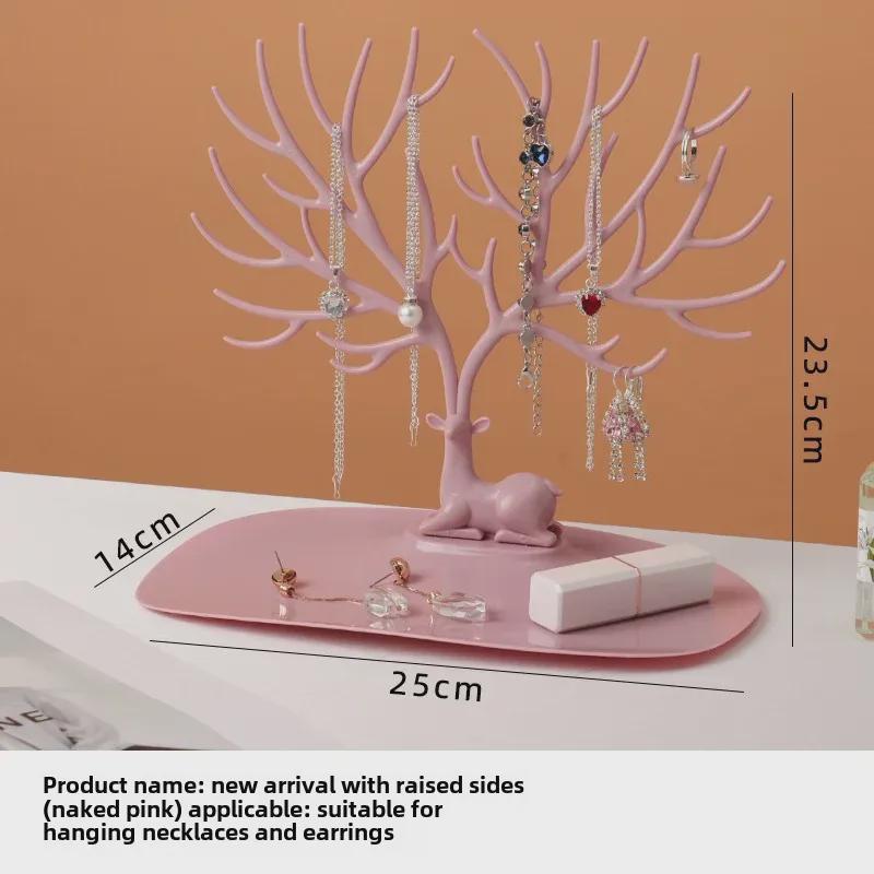 

Подставка для ювелирных изделий из оленьих рогов - коробка для хранения ожерелий, сережек и вешалка для карт