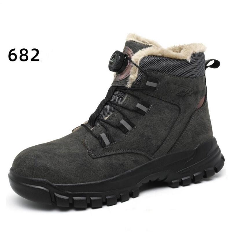 

Мода Новинка 2024 Мода Зима Теплые Рабочие Ботинки Для Мужчин Водонепроницаемые Стальной Носок Безопасность Рабочая Обувь Кроссовки Мужская Обувь 46