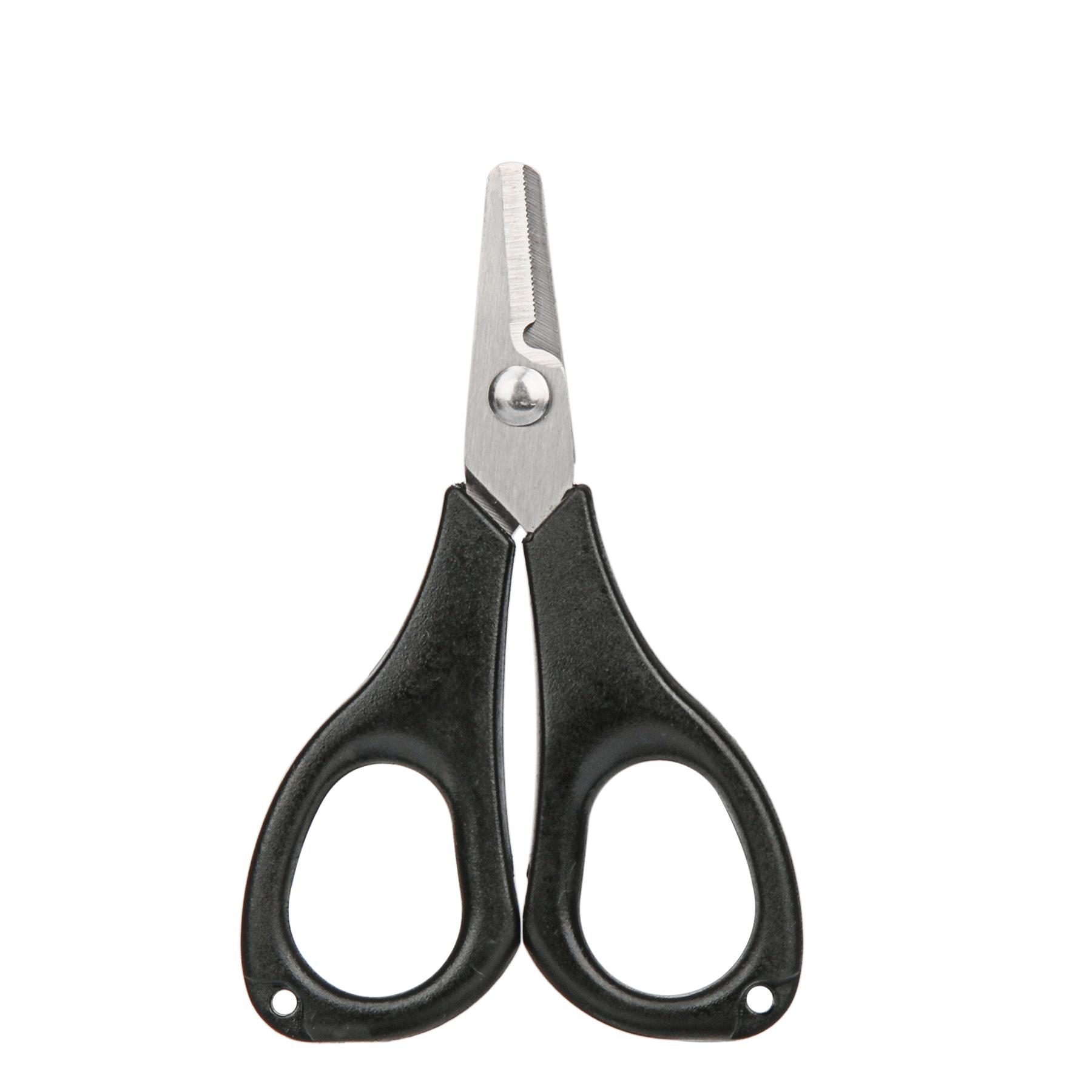 

Booms Fishing S01 Braid Line Scissor Ножницы для рыболовной лески с выдвижным держателем для бейджа Карабин Ящики для снастей Аксессуары чёрный