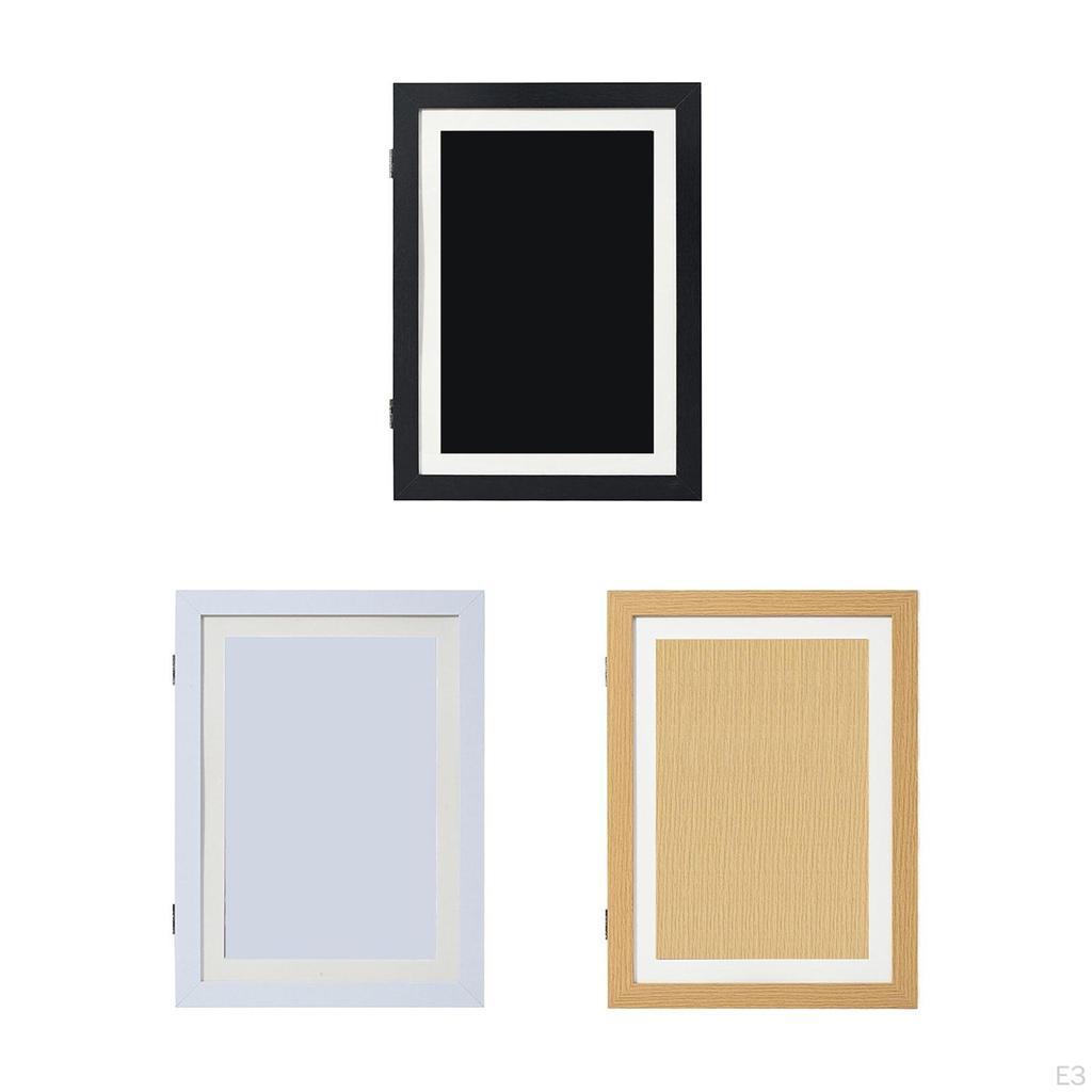 Kids Art Frame Front Opening Picture for Crafts Black
