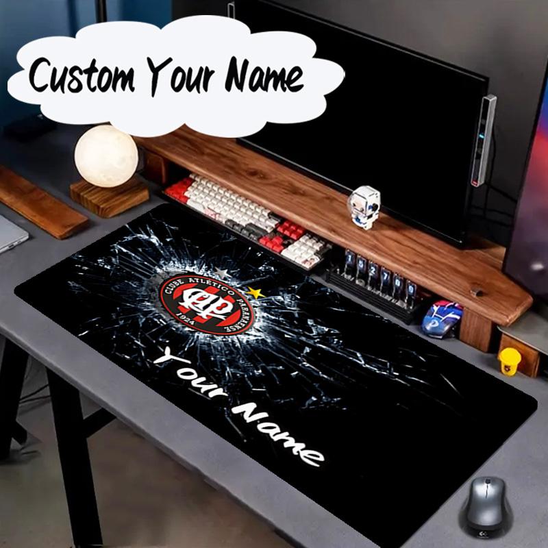 Custom Name Mouse Pad Atletico Paranaense Crest Mouse Pad, Gaming Mouse Pad, Keyboard Pad, Desk Decor for Computer Notebook Fan Birthday Gift