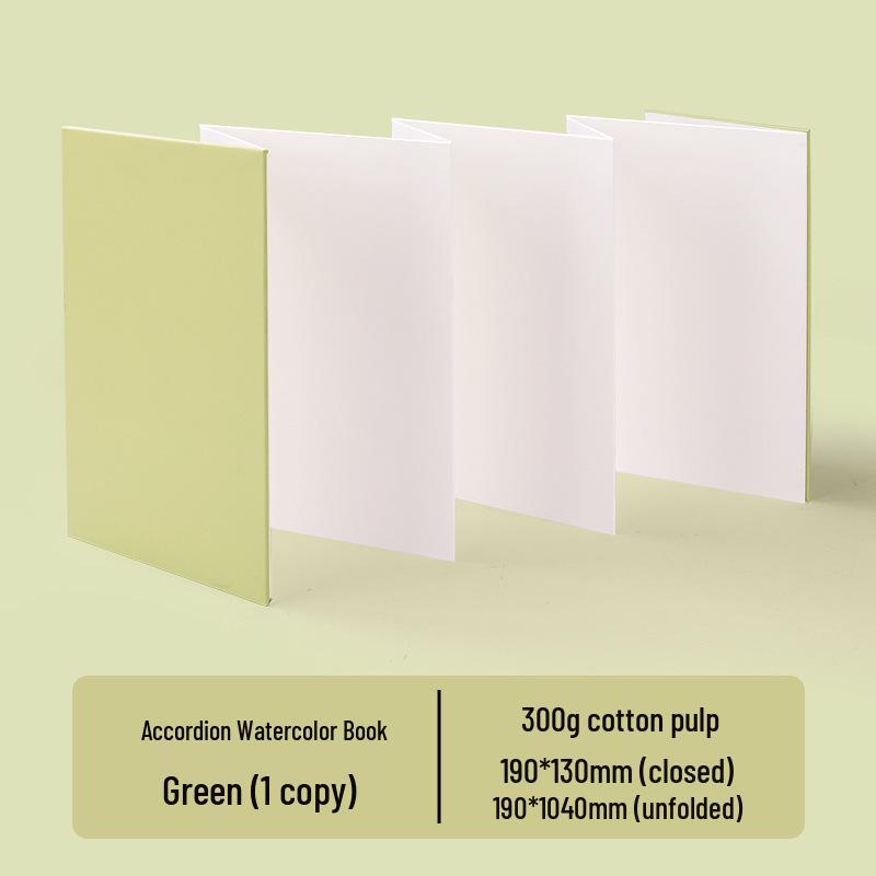 300g Thickened Watercolor Accordion Book for Children's DIY and Art Projects