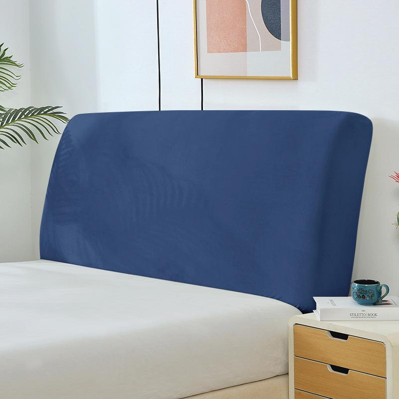 Thick All Inclusive Headboard Cover Solid Color Elastic Simple Soft Dustproof Back Protection Bedroom Headboard Backrest Cover