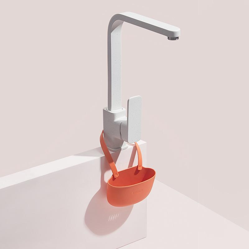 Kitchen Supplies Sink Single Layer Drain Hanging Bag Pool Storage Drain Rack Hanging Basket