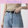Leather Chain Belt With Alloy Buckle For Casual And Work Wear