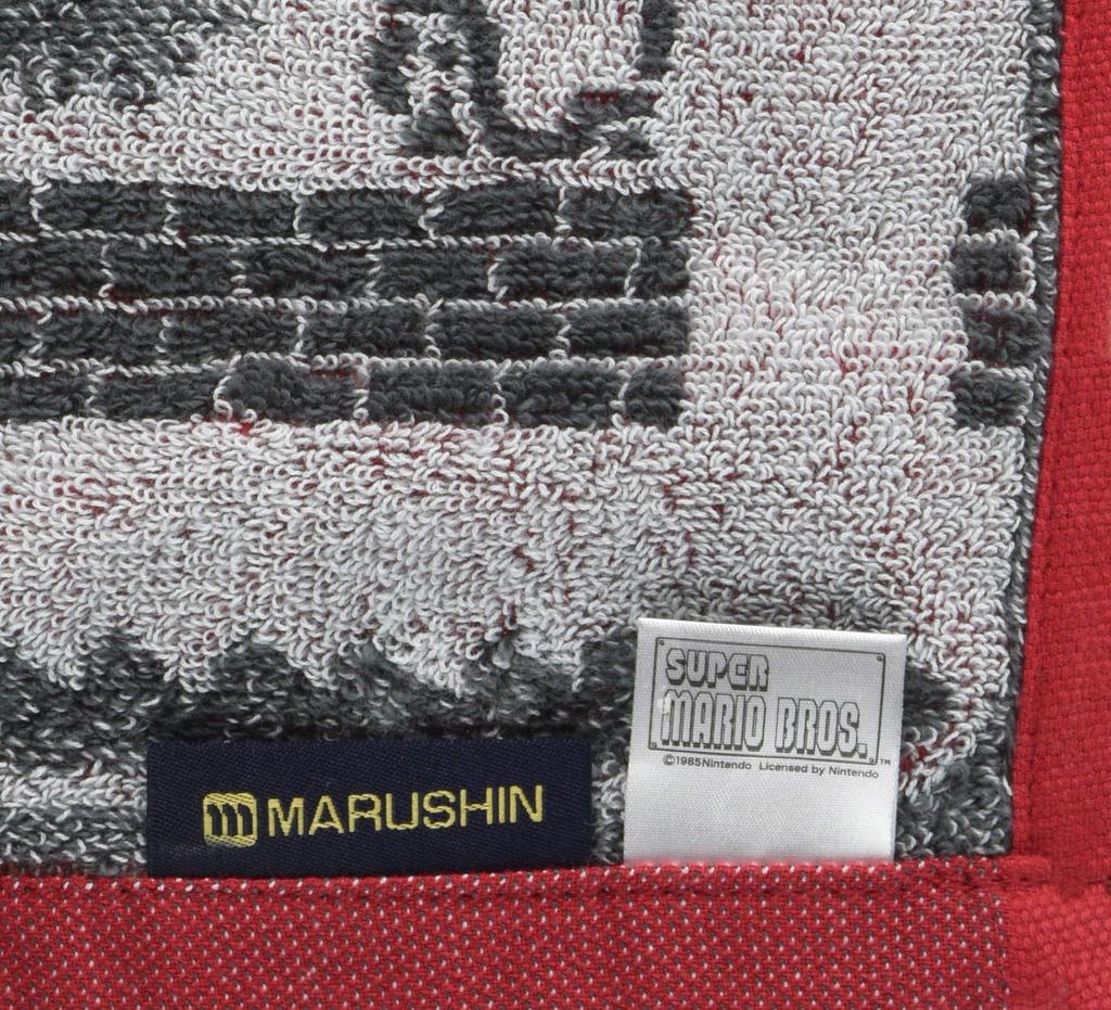 Marushin Hand Mini Nintendo Mario Castle Cotton Character Perfect Gift for 4485005100 Towel, Towel, Bowser's Stage, Handkerchief, Design, Absorbent,