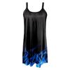 Women's Fashion Summer Printed Strapless Camisole Sleeveless Sling Dress