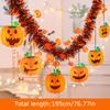 Halloween Ball Pendant DIY Plastic Atmosphere Decor Artificial Pumpkin Ornaments Cartoon Pattern Background Decoration 2 Styles
