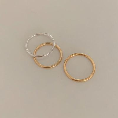 Review [1+1] Silver Basic Slim Ring (2color)