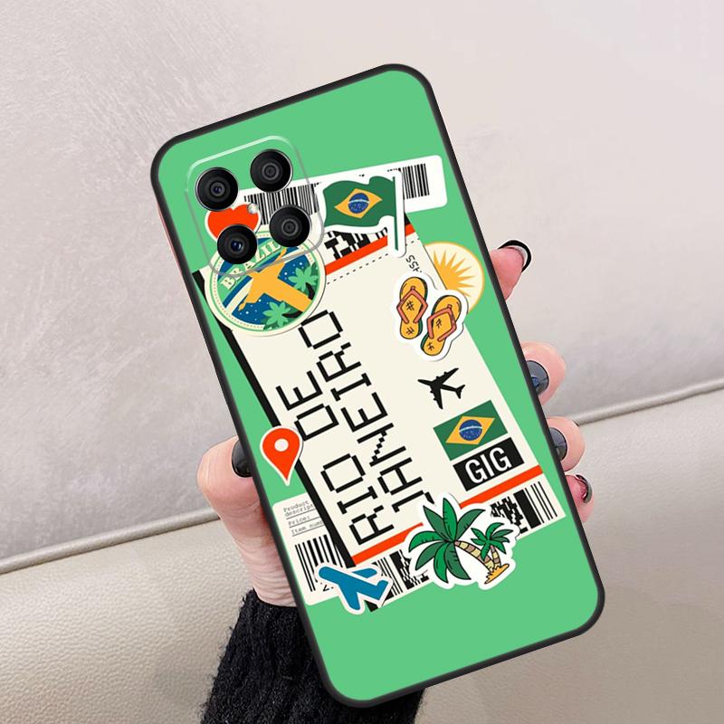 New York TOKYO Traveltickets For Honor Magic 8 Pro 6 7 Lite Case For Honor Win RT 400 200 50 70 90 X8c X8b X9a X9b X9c X9d
