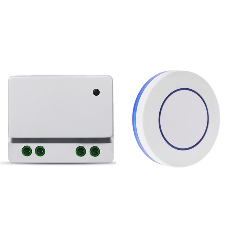 220V Remote Power Controller for Lamps, Water Pumps, and Appliances with Round Remote Control 433M