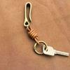 Vintage Genuine Leather Keychain Accessories High Quality Cowhide Key Chain For Men  U-Waist Keyring Hook