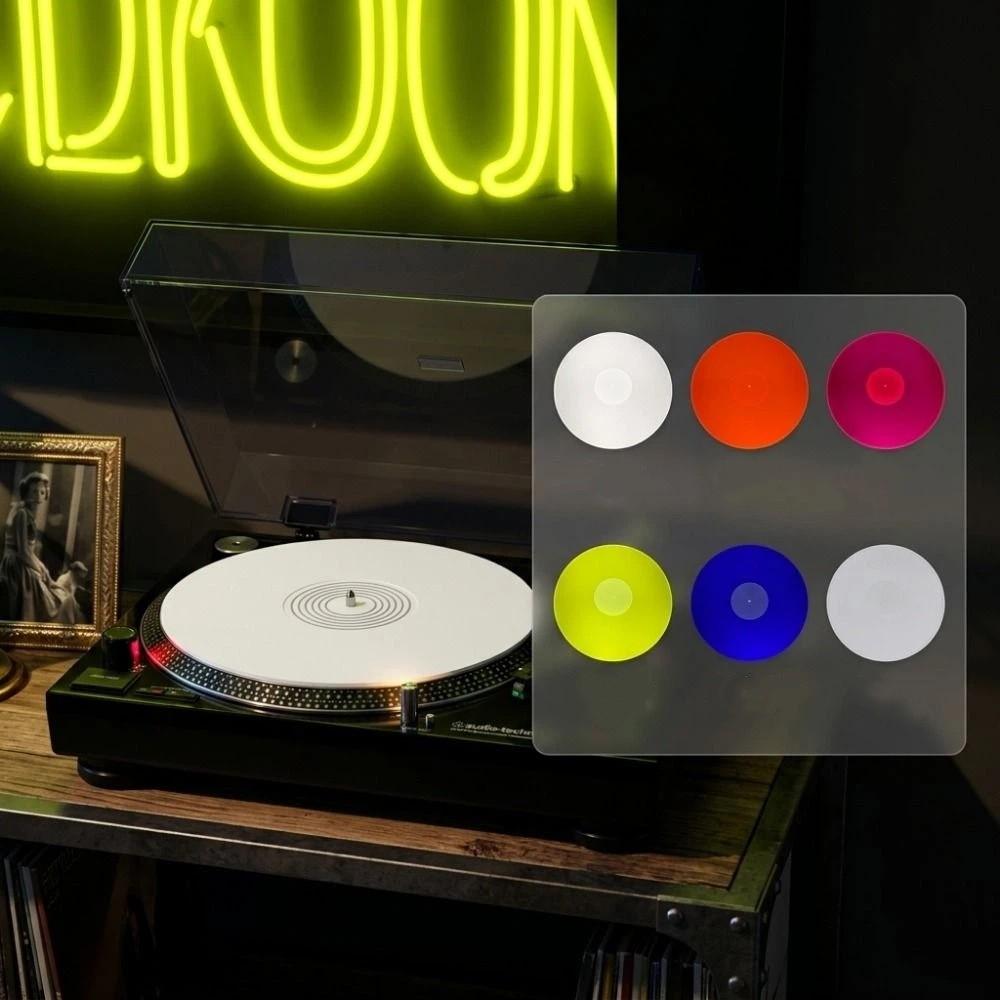 Non-Slip Turntable Slipmat 12 Inch Record Platter Mat Acrylic Turntable Mat Home Hi-Fi