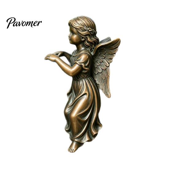 Classical Angel Girl Decor Vintage Statue, Planter Climber Cute Indoor Plant Pot Accents Resin Figurine for Flower Edge Hanging