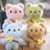 Cute Plush Bear Toy Keychain Adorable Teddy Bear Bag Accessory Soft Animal Stuffed