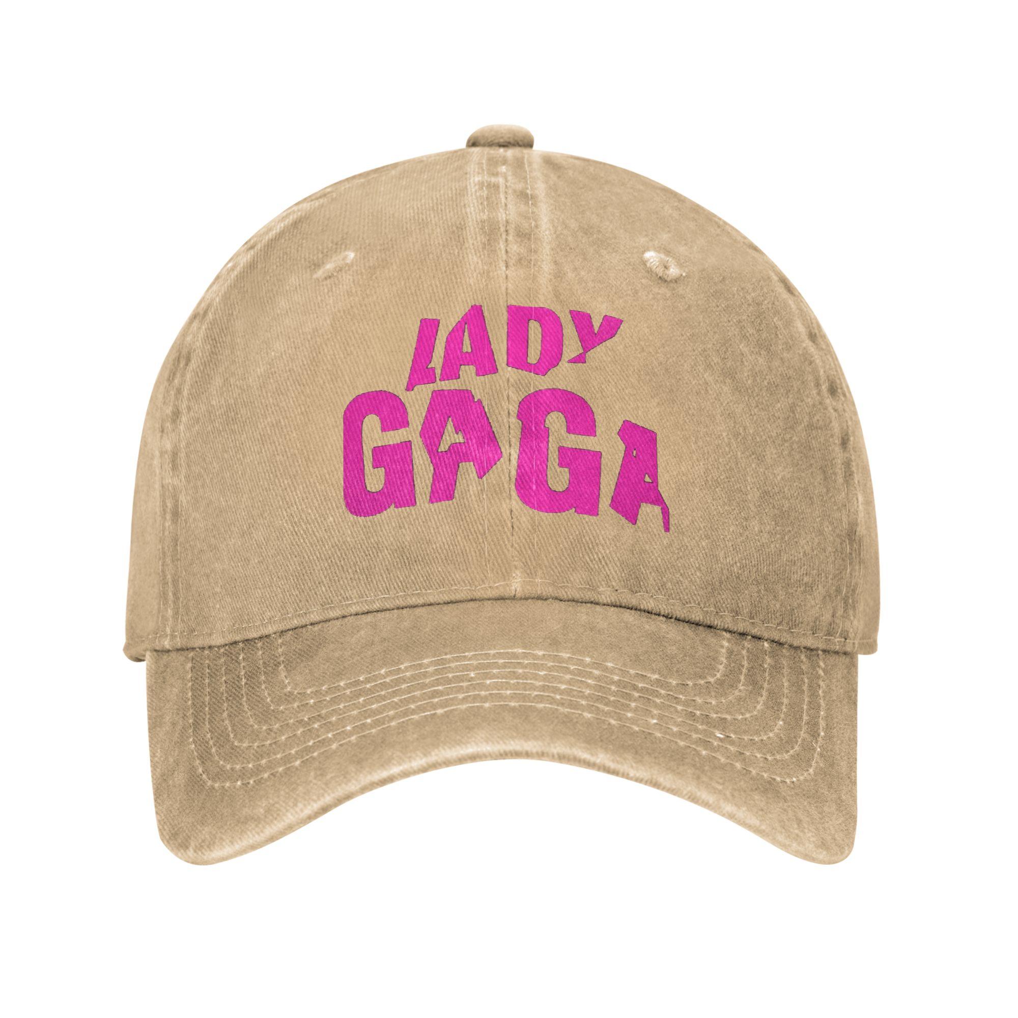 

Lady Gaga Mayhem Album Logo Washed Denim Cap Casual Baseball Caps Adjustable Hat Summer Unisex Baseball Hats One Size