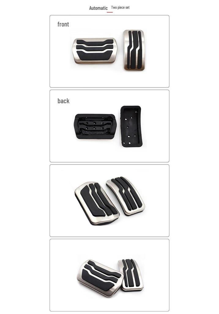 Ford Focus Original Model Non-Slip Stainless Steel Pedal Set