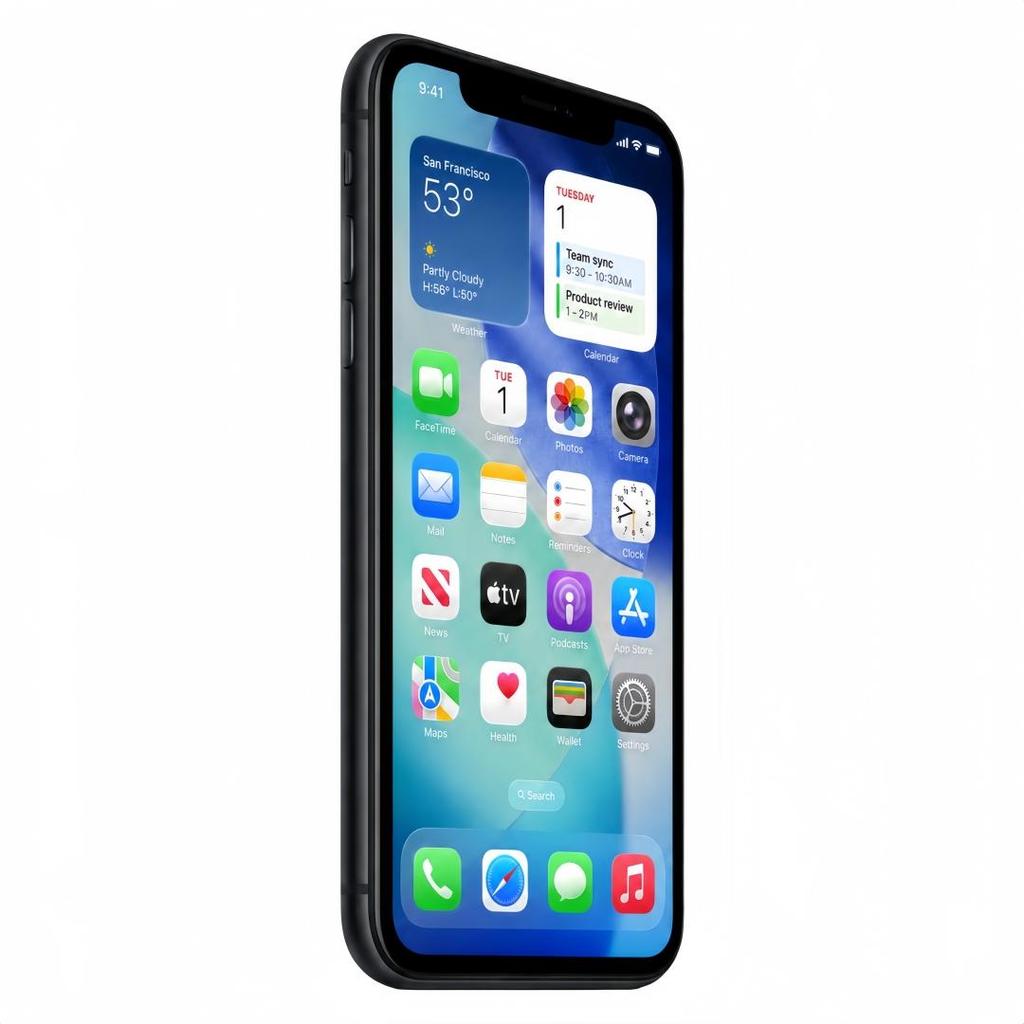 Apple iPhone 11 Recondiționat 128GB Negru/Alb/Mov Smartphone iOS – Ecran Liquid Retina de 6,1 inchi, A13 Bionic, Face ID, Cameră Duală de 12 MP