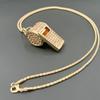 Kristallen Strass Fluitketting Glanzend Gouden Bling Fluitje Voor Scheidsrechters, Coaches, Leraren