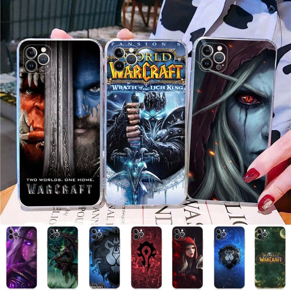 W-World Of W-Warcraft Game Retro Fit For IPhone 16 15 Promax Phone Case IPhone 14 11 12 High End 13 Pro Silicone