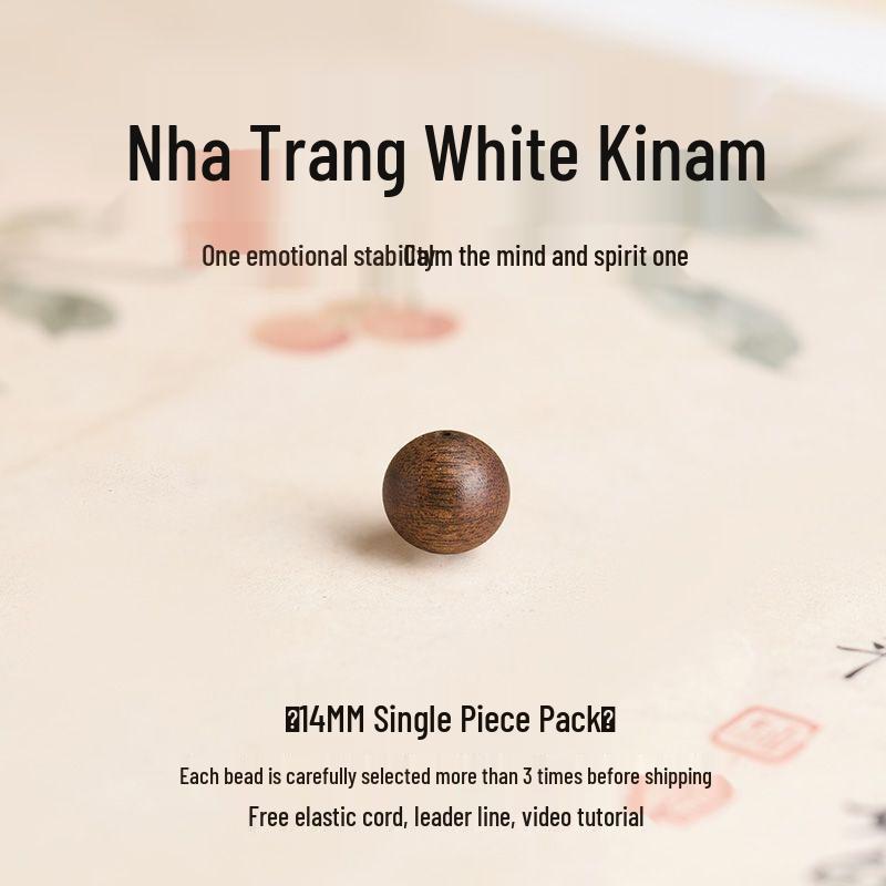 Natural Kynam Agarwood Sink-Grade Loose Beads Bracelet DIY Accessory