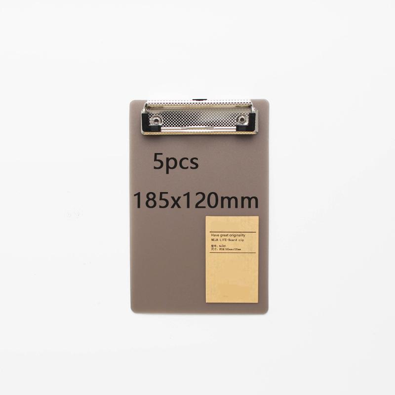 5 szt. A4/A5/A6 Podkładka z klipsem do pisania Podkładka na dokumenty Uchwyt na papier Przechowywanie PP Klipboard Artykuły biurowe Klipboard Menu