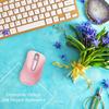 memzuoix Wireless Ergonomic 1400DPI Optical Instant Insertion USB Receiver 5 Compatible with Chrome Pink Mouse, 2.4GHz, Design, Long-Term Use,
