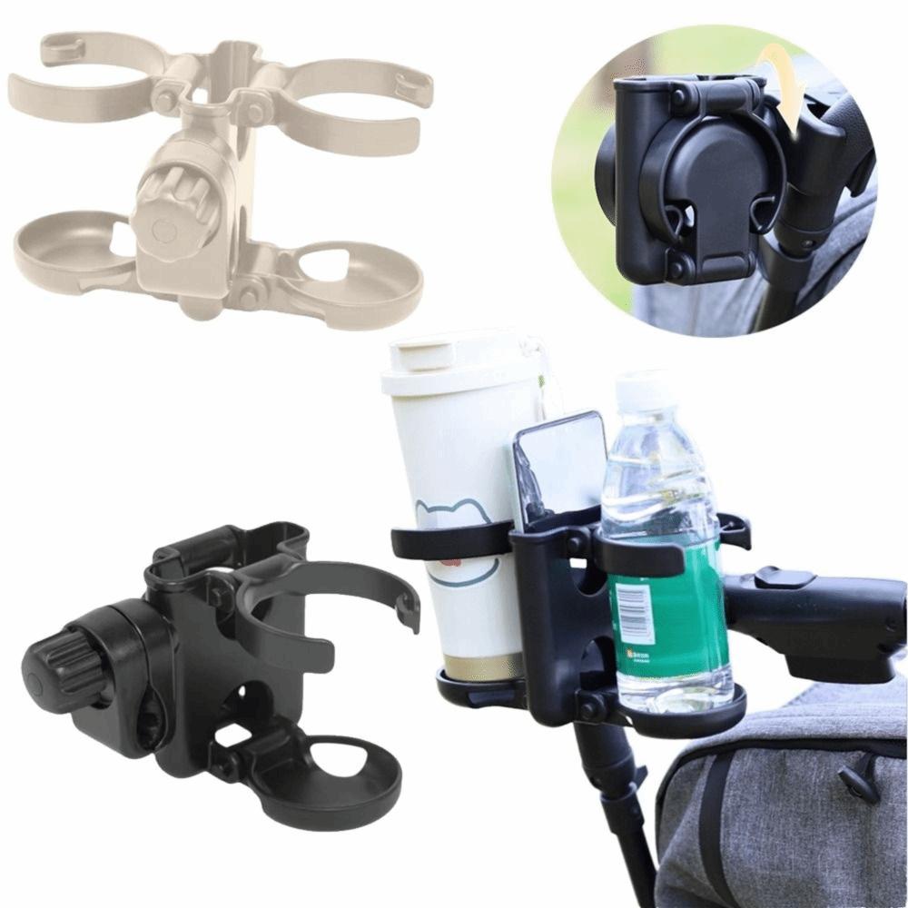 Double Cup Stroller Cup Holder Foldable Drink Rack Pushchair Bottle Organizer Parent Use
