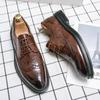 Footwear Oxfords Dress Brogue Classic Office Designer Business Formal Man Banquet Wedding Office Men's Wingtip Boos Derby Shoes