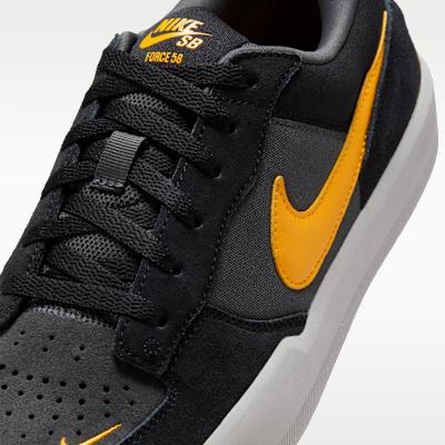 Nike SB Force 58 Black Anthracite University Gold