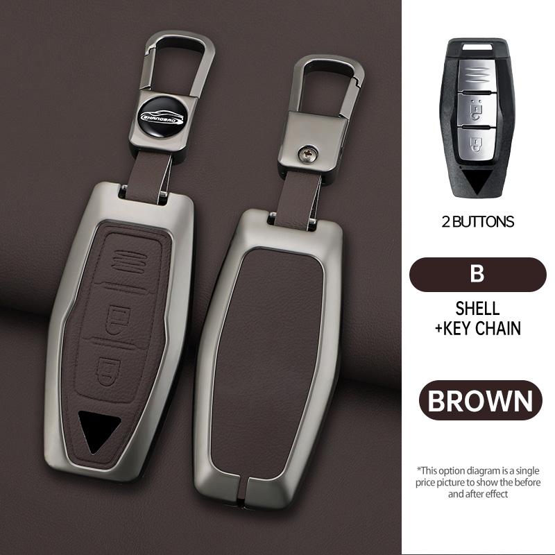 Auto 2/3/4 Tasten Schlüsselhülle Abdeckung Halter Kette Für Mitsubishi Outlander 2022 2023 Auto Innenzubehör