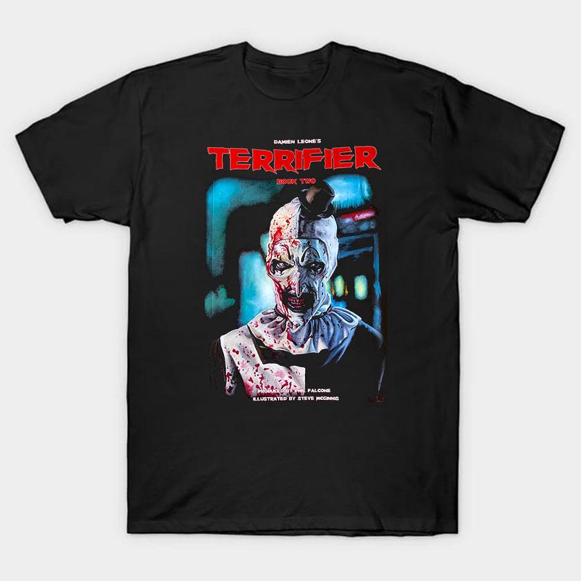 More Then Awesome Terrifier Movie Horror Art The Clown scary film For Halloween gift clothing cotton printed TShirt plus size