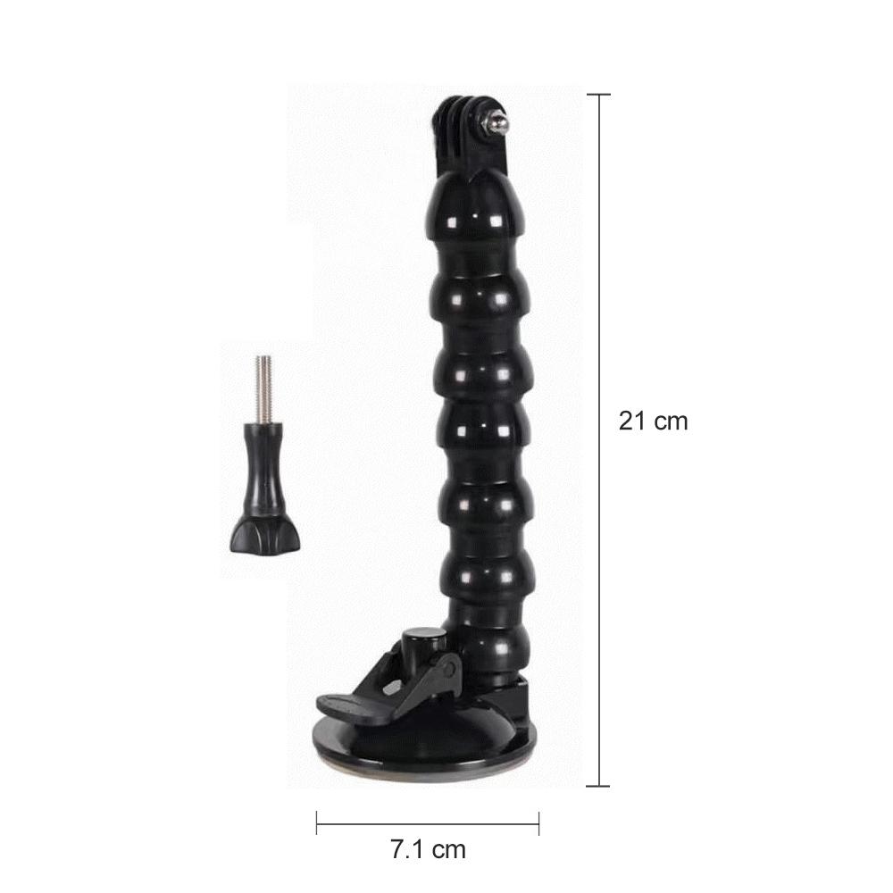 

Гибкий держатель-присоска с гусиной шеей для автомобиля, для камеры Gopro Hero 12 11 10 9 8 7 iPhone Samsung Insta360 X2 X3 DJI