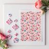 Heart Series Pattern Watercolor Transfer Paper for Polymer Clay Soft Pottery Pendant Earrings Jewelry Making Stickers Decor Tool