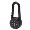 Keychain Compass with Built in Thermometer Small Pocket Carabiner Clip On Compass Navigation Tool for Backpack Hiking