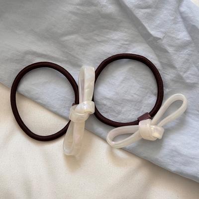 Elastic Hair Bands Accessories Ties for Girls Women Scrunchies Bow Korean Rubber Popular  Sweets Kawaii Cute Leading Fashion