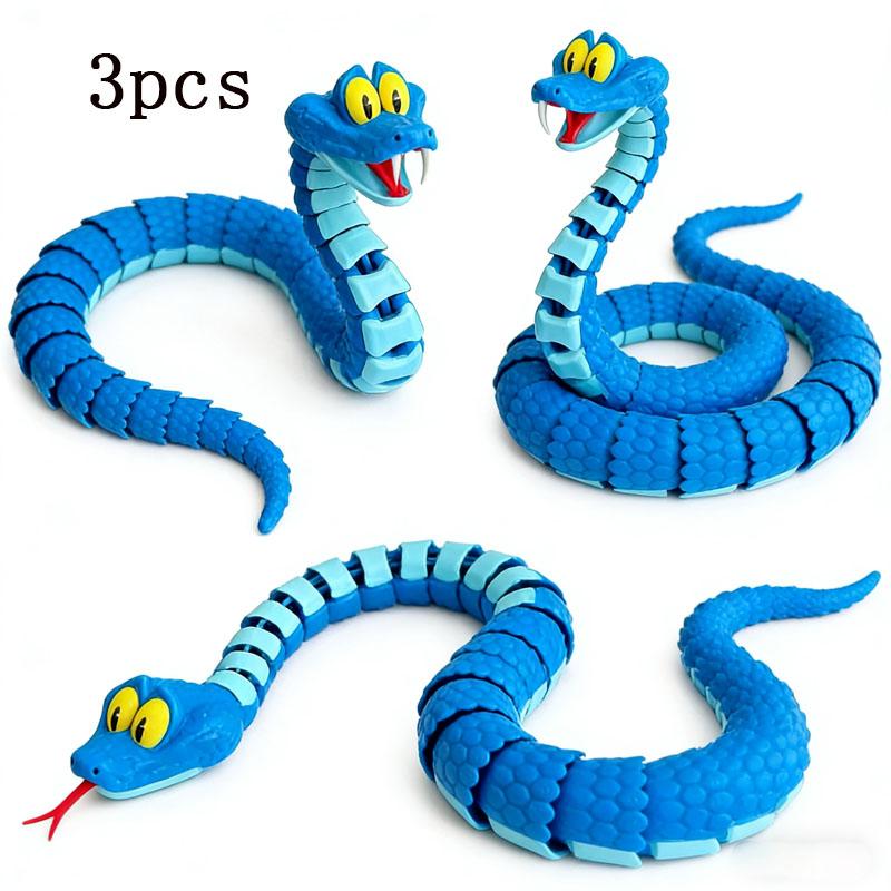 1-3Pcs Gary Snake: Zootopia 2 Articulated Simulation Toy Snake, 3D Printed Snake Gary Model Stress Relief..