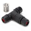 Kabelverbinder IP68 Wasserdicht PA66 Schwer entflammbar Draht-zu-Draht Lampenzubehör CDF‑200/3T