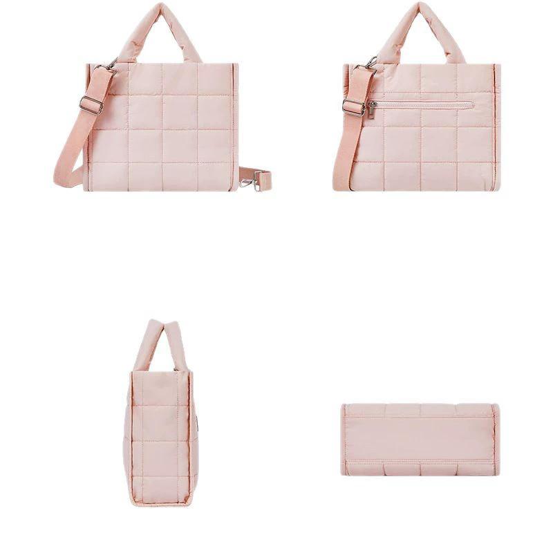 Gesteppte Puffer-Tragetasche für Damen, Große leichte bauschige Umhängetasche, Arbeitstasche für Reisen, Ideales personalisiertes Geschenk