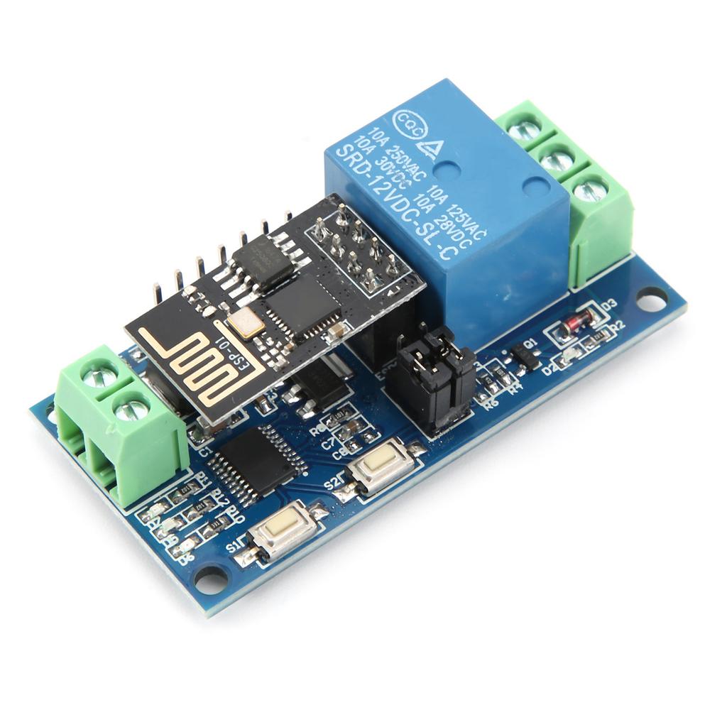 1‑Way WiFi Relay Module for Android Mobile Phone APP Wireless Remote Control Switch 12V ESP8266