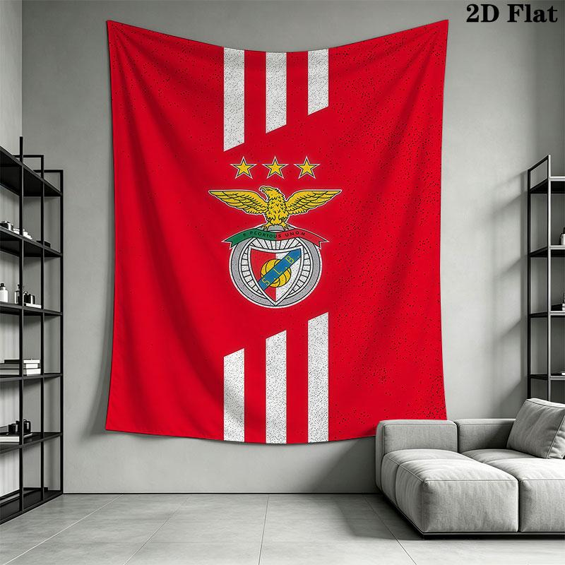 Benfica Wall Hanging Printed Fabric Blanket Decorative Tapestries for Bedroom Living Room Home Decor