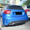 Heckstoßstangenlippe Diffusor Spoiler Splitter Für Mercedes Benz A-Klasse W176 AMG Line 2016-2018 Schrägheck Bodykit Tuning Hochglanzschwarz
