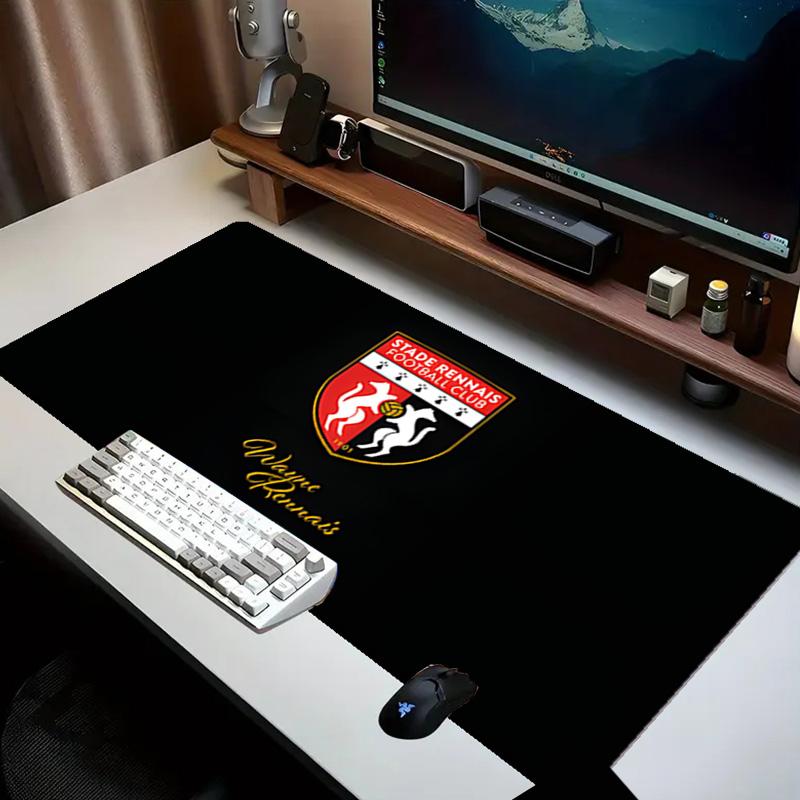 Stade Fc Emblem Mouse Pad Office Desk Mat, Gaming Mouse Pad Mousepad, Keyboard pad,Heavy-Duty Non-Slip Rubber Backing, Gift