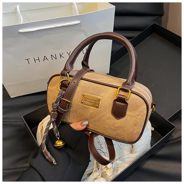 Ielgy Premium Texture Handbag Retro All-Match One-Shoulder Commuter Cross-Body Bag