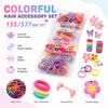 155/577Pcs Colorful Girls Hair Bands No Hurt Hair Hair Clips Kids Hair Accessories  Girls Children