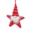 Christmas Tree Hanging Ornament with Light-Up Figurine and Sequin Star, Holiday Decoration